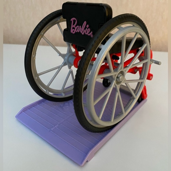 Barbie Doll Red + Green Wheelchair and Purple Ramp For 11” Dolls- See Pi… - Picture 6 of 15